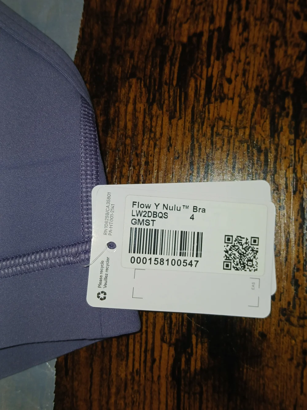 lululemon athletica Women's Lavender Sports Bra - Light Support